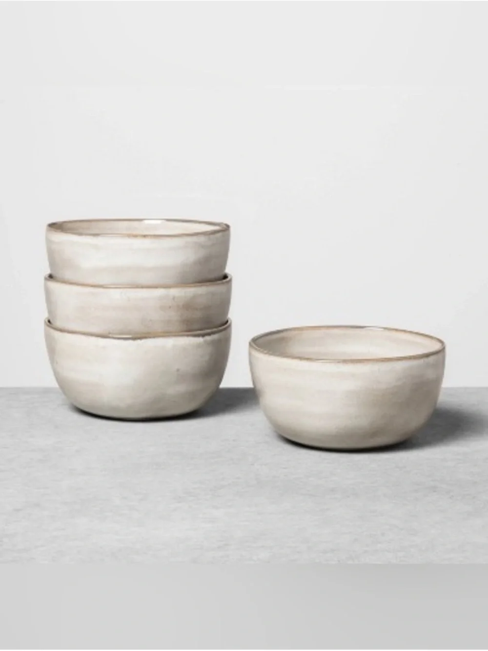 Hearth & Hand W/ Magnolia 4pk 22oz Stoneware Reactive Glaze Cereal Bowl Set NEW